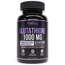 1000mg Glutathione for immunstøtte - 100mg absorpsjonskompleks - Redusert Liposomal Glutation Supplement med Alpha Lipoic Acid - Brain Booster, Glødende Hud, Liver Support