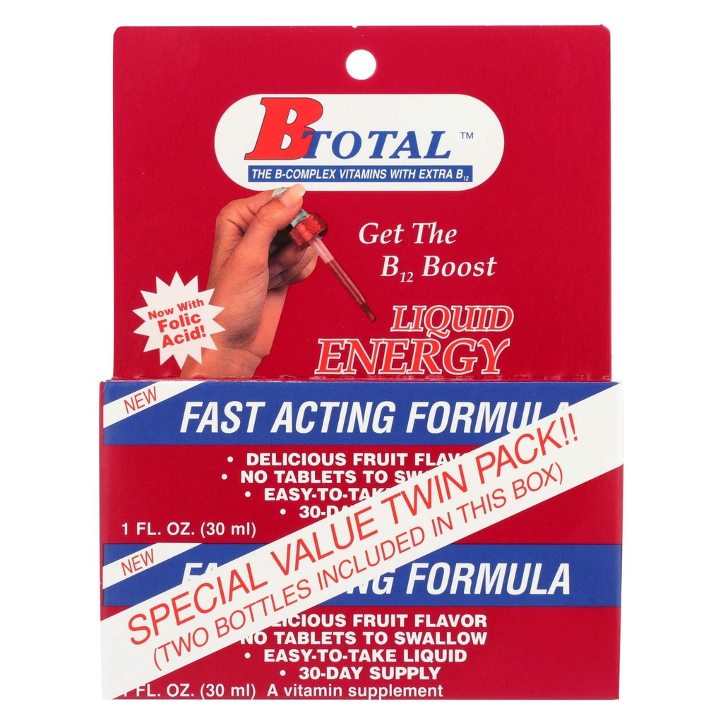 Sublingual produkter B-Total Twin Pack - 2 fl oz