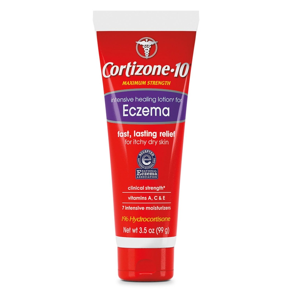 Cortizone 10 Maks styrke Intensiv Healing Lotion for Eczema, 1% Hydrokortison, 3,5 oz.