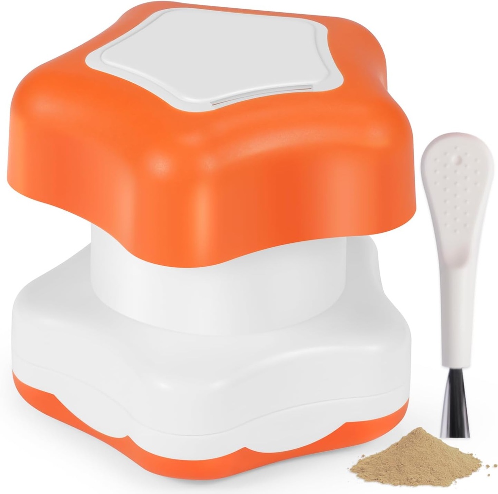 Johnbee Pill Crusher, Pill Grinder Fin pulver ekstremt fin. Lagringssammenligning. Pill Crushers for eldre, familie og kjæledyr. Silikon kanter. Grind Flere piller på én gang - Rengjøringsbørste (Orange)