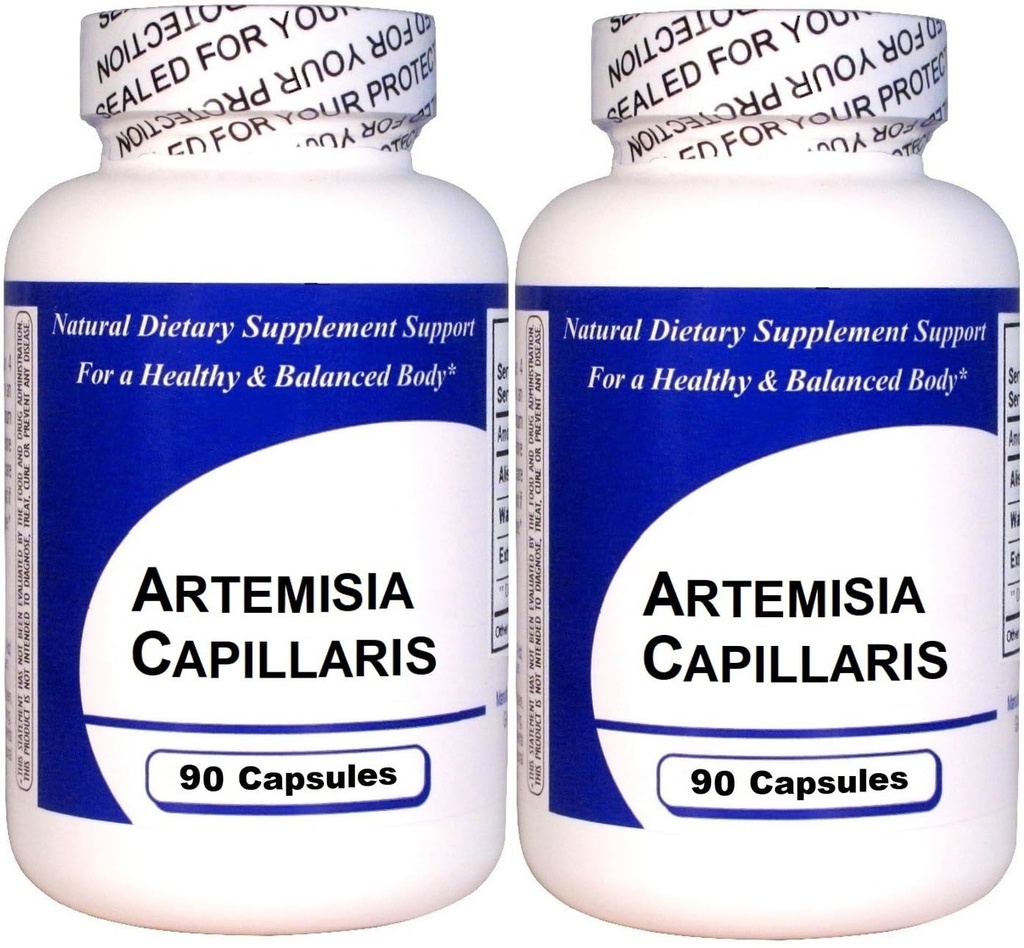 Artemisia Capillaris (90 kapsler)-konsentrert urteekstrakt - kosttilskudd - 2 pakke