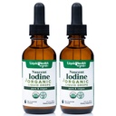 LIQUIDHEALTH USDA Organic Nascent Iodin flytende dråper, ren jodin Supplement for Thyroid & Immune Support, Energi Supplement - laget i USA, Vegansk, Fargeløs, smaksfri Tinktur (2 Pack)