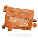 SGC høyeste konsentrasjon 100 mg koffein per gummy, 2 gummier per pakke, 6-Pack mocca Shots saltet karamell plante-basert nootropisk Instant Energy med Ginkgo biloba, teobromin.