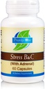 Prioritet Ett vitamin Stress B & C 60 Kapsler - B Kompleks med hele Gland Adrenal å støtte sunne nerver, hud, øyne, gastrointestinal og hjernefunksjoner.*