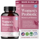 Rene mikronæringsstoffer pH balanse Vaginal probiotika for kvinner - Odor & Itch Support - Vaginal helse piller med tranebær, Lactobacillus & Prebiotika - Feminine Wellness Daily Supplement - 60 Kapsler