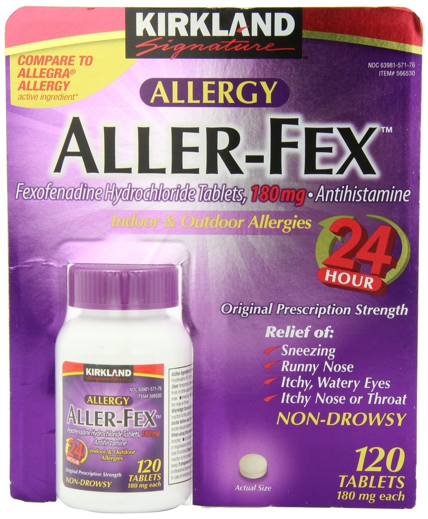 Kirkland Signatur Aller-Fex 180mg 120 faner