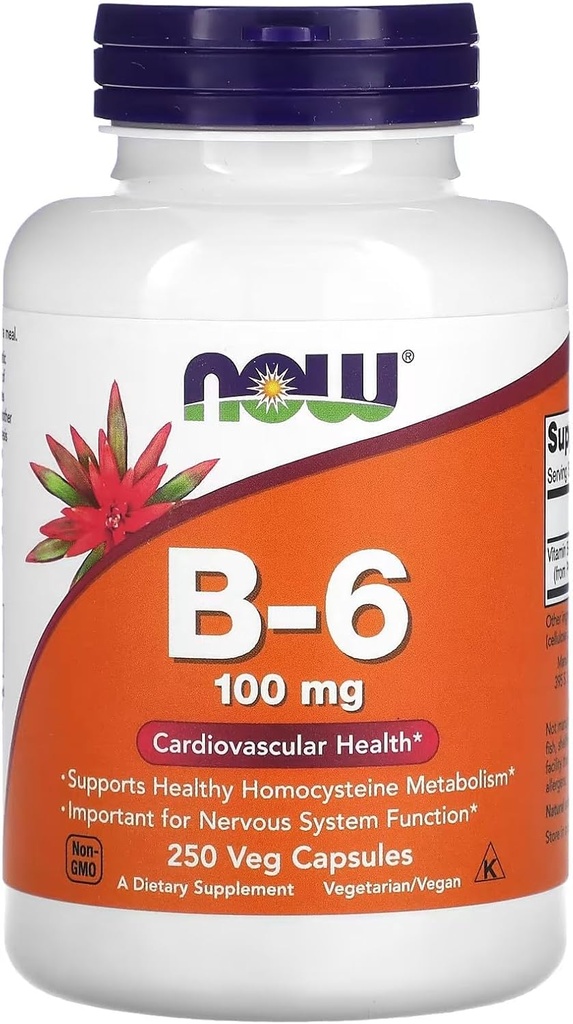 Nå Matvarer Vitamin B-6 250 Kapsler/100 mg