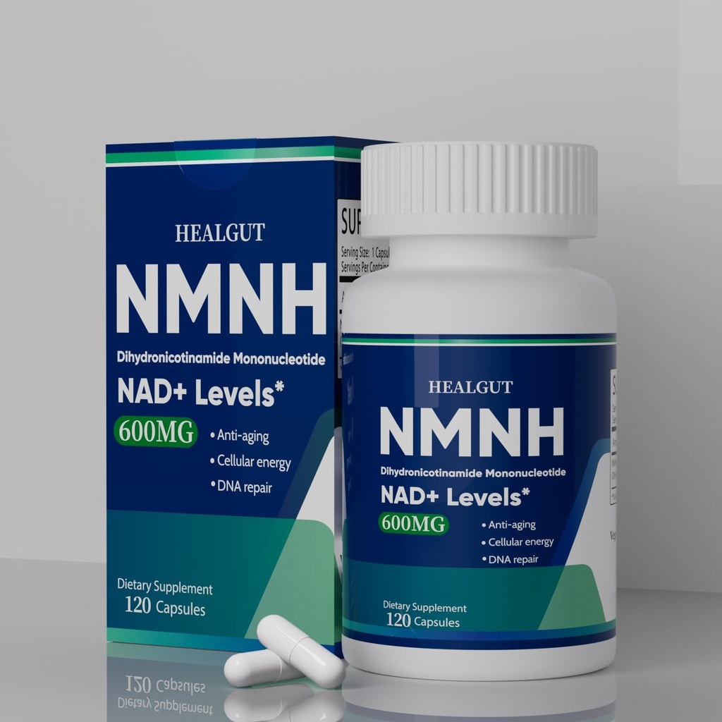 NMNH Kapsler: 120 greve, 600 mg NMNH Supplement for NAD+ Optimering