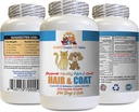Tørr hudpleie for katter - Kjæledyr Hår og Coat Boost - for hunder og katter - Støtter Sunn Hud Hår Nagler - Cat Diet Treat - 1 flaske (60 tabletter)