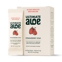 Ultimate Aloe pulver - Strawberry Kiwi Flavor, støtter digestiv helse, immunsystem og normal healing, Aloe i konveniente pulverpakker, 16 pakker, Glutenfri, Vegansk, Ikke-GMO