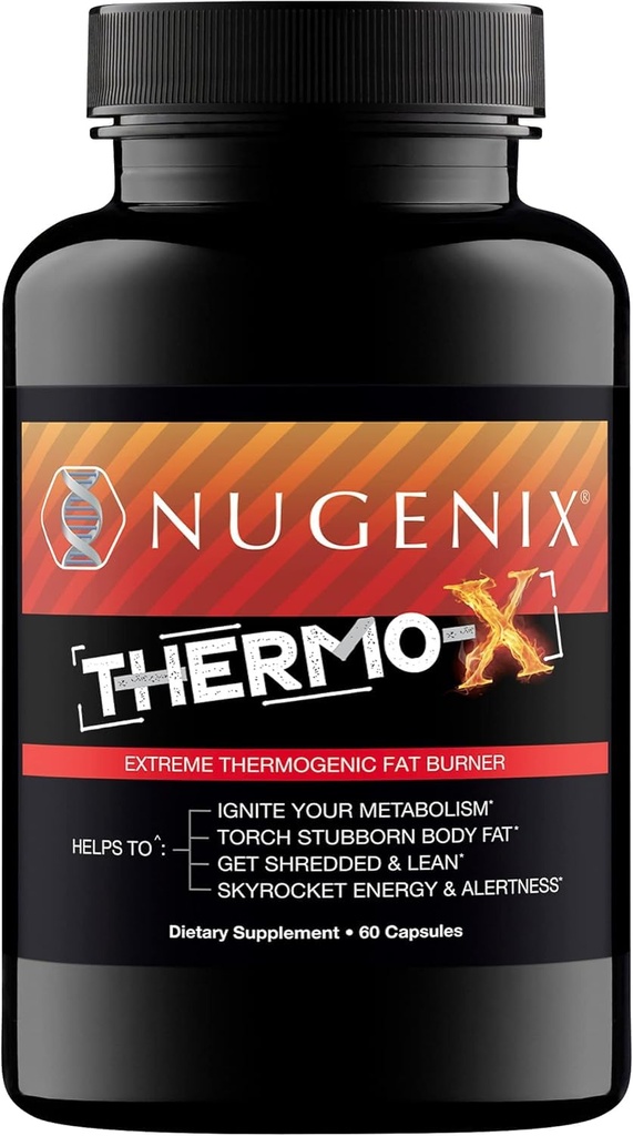 Nugenix Thermo-X: Termogen fettforbrenner Supplement for menn, Ekstreme Metabolic Accelerator, 60 Telling