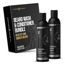 Skjeggkampen - Radiance Skjeggvask og balsam Bundle - Sølvsamling - Pakke med 2, Viking Storm - Nourish, Cleans, Softens, & Styrker Beard - Skjeggvask og balsam for menn