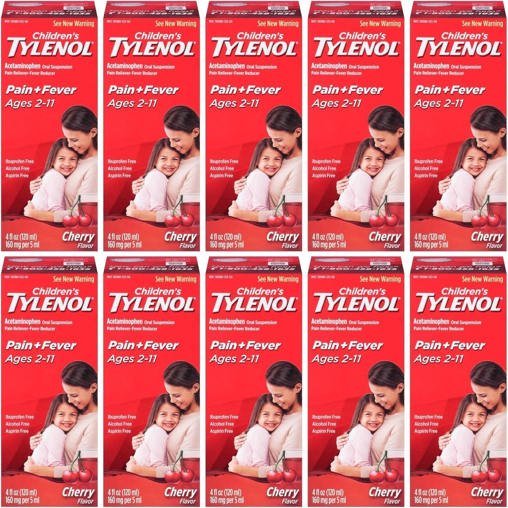 Tylenol Chld Cherry Liq størrelse 4z Tylenol barn Cherry Blast oral suspensjon