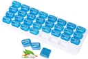 31-dagers månedlig pilleorganisator, bærbar pille medisin saken boksholder for daglig medisin/vitamin/Fish Olier/Supplement