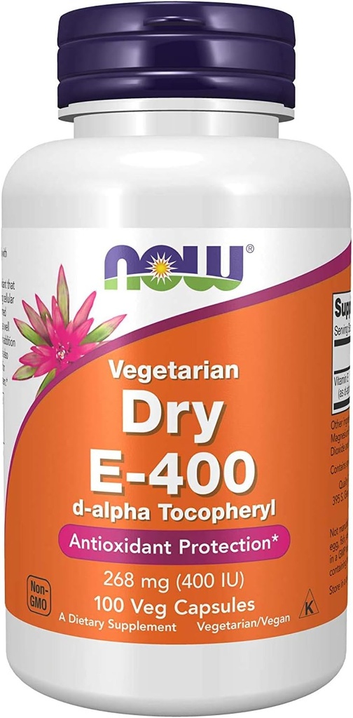 Nå Matvarer Vitamin E-400 Tørr - 100 Caps (2 pakke)