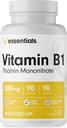 Bucked opp vitamin B1 500 mg kapsler, essensielle (90 serveringer)