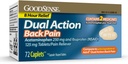 GoodSense Dual Action Acetaminophen og Ibuprofen (NSAID) Tabletter, 250 mg/125 mg, ryggsmerter, 72 teller