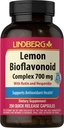 Lindberg Lemon Bioflavonoid Complex | 700 mg | 250 kapsler | Supplement med Rutin og Hesperidin | Ikke-GMO, Glutenfri