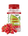 Jordbær Flavored vitamin B komplekse gummier - B-kompleks med vitamin C - støtter nervesystem og øker energinivåene - assisterer med kognitiv funksjon - Great Tasting og lett å svelge