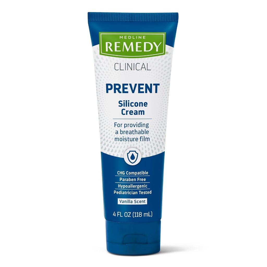 Medline Remedy klinisk silikonkrem, Vanilla Scented, 4 oz.
