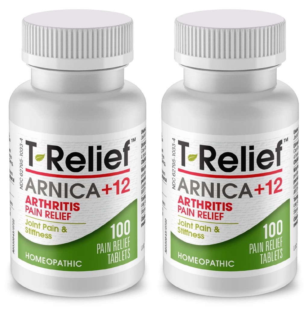 T-reduser ekstra styrke arthritis Arnica + 12 smerte lindring naturlige medisiner bidra til å redusere søvnstivhet smerte i ledd naturlig - 100 tabletter (2 pakke)