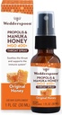 Wedderspoon Propolis og Manuka Honning Throat Spray, Original Honning, 1 Fl Oz (Pack of 1), Sore Throat Relief, Natural Immune Support