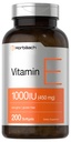 Horbäach Vitamin E 1000 IU Softgel Kapsler ® 200 greve ikke-GMO, Glutenfri, Preservativ Gratis ® Vitamin E olje