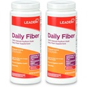 LEADER Psyllium Husk pulver Supplement 4-i-1 Fiber for Digestive Helse, Plant Basert 100% Naturlig Psyllium Husk Daily Fiber, Glutenfri, Ikke-GMO, Sammenlign med Metamucil 20.3 OZ (Pack of 2)