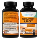 SugarMD Neuropati Support Supplement – 180 Nerve Supplement Kapsler med Alfa Lipoic Acid, Benfotiamin & Vitamin D3 B6 B12 - Nerve Støtte Supplement for føtter Håndfinger og ben - 90 dagers Supply