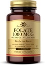 Solgar Folat 1000 mg - 120 tabletter - 1000 mg Bio-Active Metafolin - Vegansk, Glutenfri, Dairy Free, Kosher - 120 Services