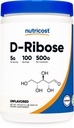 Nutricost D-Ribose pulver 500 gram - 5000mg per servering, ikke-GMO (500 gram)
