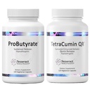 Tesseract Medical Research Optimal Gut & Tsuite Bundle, Butyric Acid Complex Gastrointestinal og Curcumin Metabolite Joint Relief Supplement