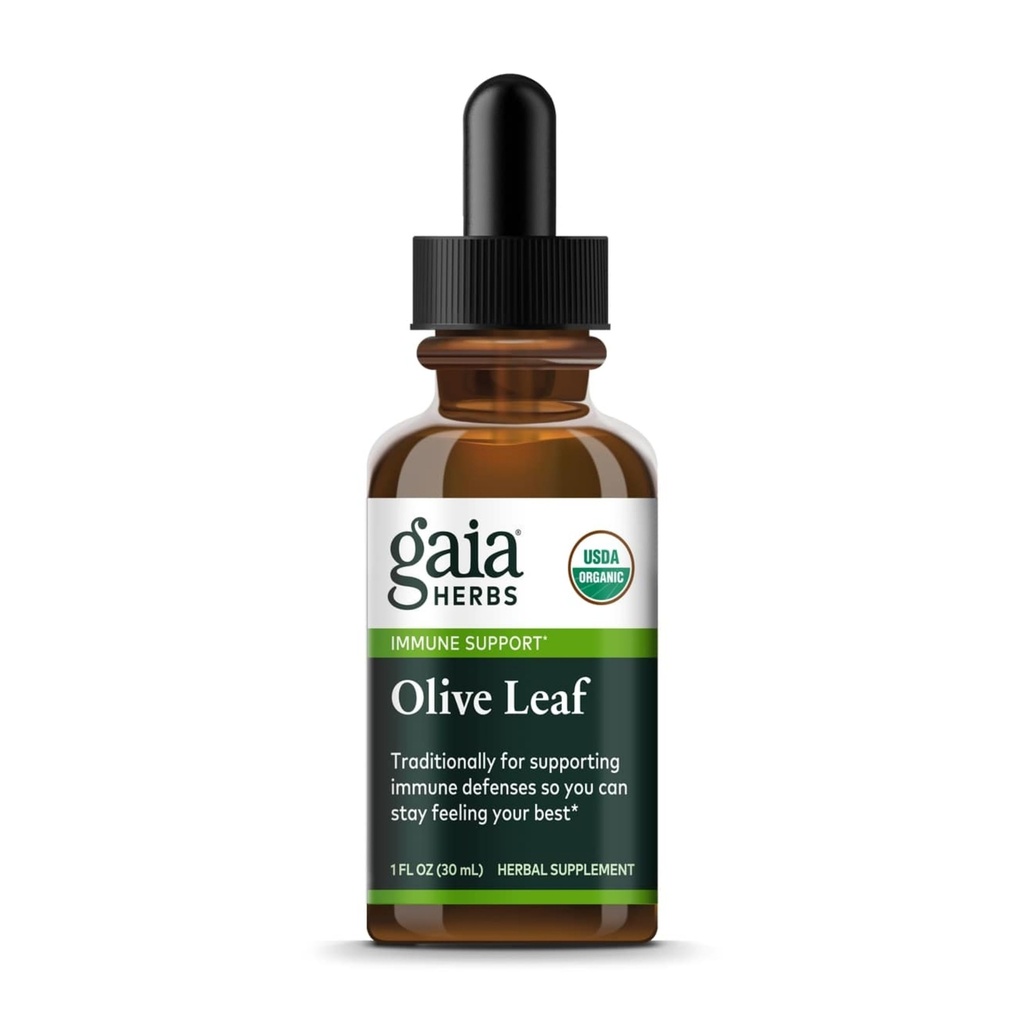 Gaia urter Olive Leaf 1 Fl Oz, flytende ekstrakt