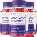 Biolyfe Keto + Gummies,BiolyfeKeto ACV Keto Supplement Gummies - Maksimal styrke, Keto + ACV Gummys, All naturlig støtte Formula Keto + ACV Avansert Formel, Biolyfe Keto Gummy anmeldelser (3 Pakke)