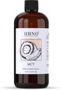 HBNO California Flasket Coconut Mct Oil 16 fl oz (475ml) verdistørrelse - Naturlig Mct Oil, kaldpresset - Perfekt transportør for Massasje, Aromaterapi - ideell for ansikt, kropp, lepper, & hår