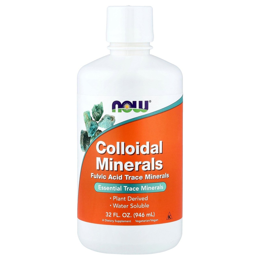 NÅ Mattilskudd, kolloidale mineraler væske, planteavledet, essensielle spormineraler, 32-Ounce
