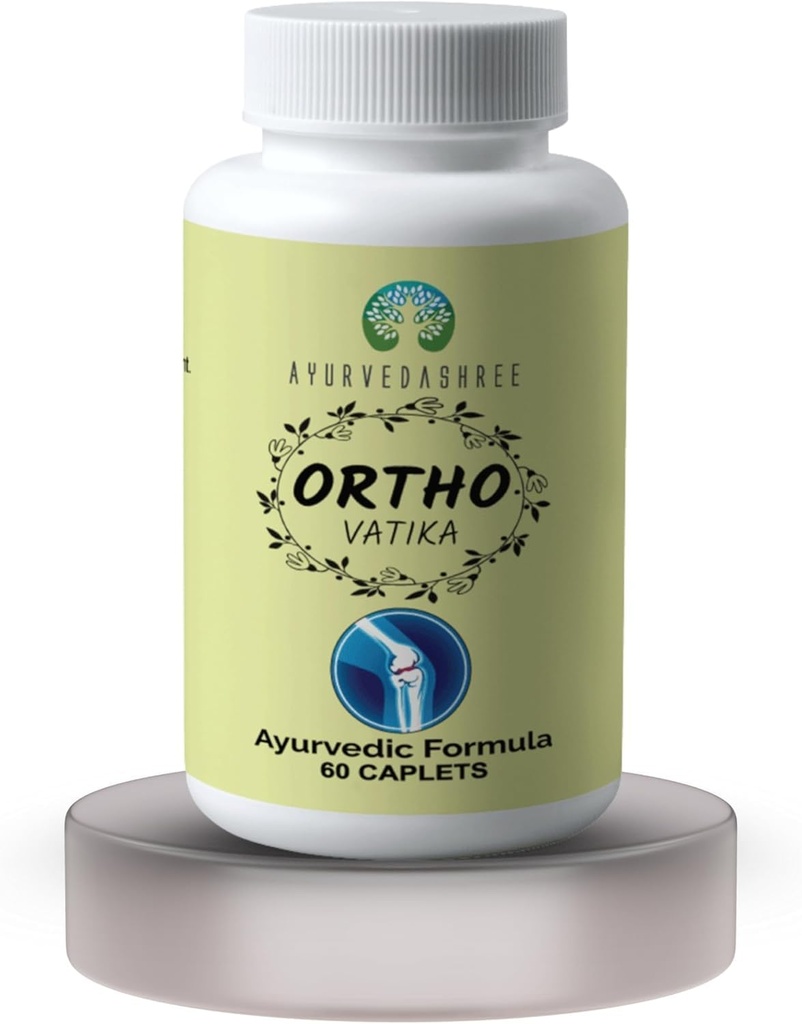 Ortho Vatika 60 Caplets | Ortho Herb | Orthoherb | Boswellia Serrata Herb | 60 Caplets av 1000 MG | Hver 1000 MG Caplet inneholder ekstraksjon av 8 naturlige urter og omega-3 - Felles støtte