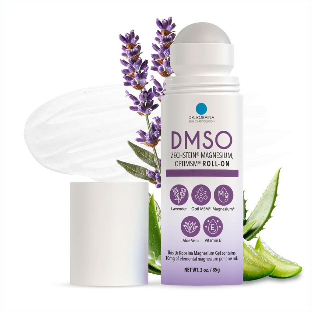 Dr. Robaina DMSO Lavender Roll-On – Ultimate Skin Comfort & Nourishment ® 99,9% Pure Pharmaceutical Grade med Arnica, Magnesium, Aloe Vera, Vitamin E