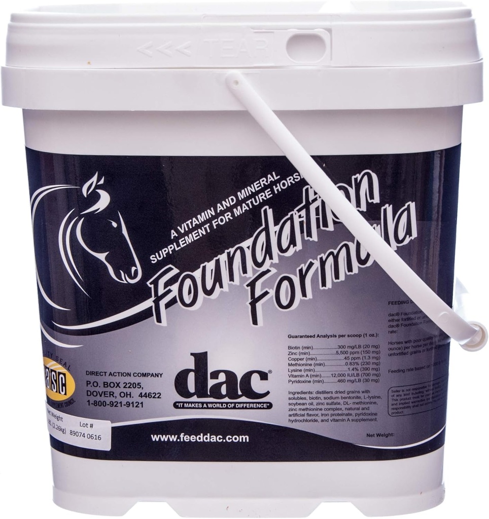 DAC Foundation Formula 5 lb Hoof og hår Supplement