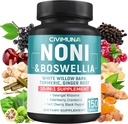 Noni Extract Kapsler med Noni, Boswellia, Hvit Willow Bark og mer - 150 kapsler i 5 måneders forsyning