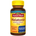 Naturen laget melatonin 10 mg ekstra styrke tabletter, kosttilskudd for hvilende søvn, 30 greve, 30 dagers forsyning