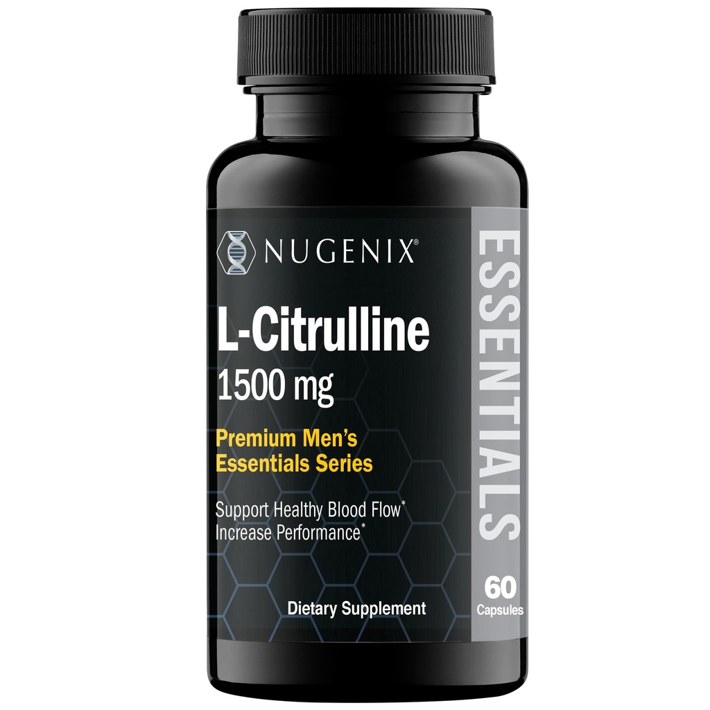 Nugenix Essentials L-Citrullin Supplement for forbedret blodstrøm og ytelse - 1500 mg, 60 kapsler