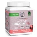 Sunwarrior Creatine for kvinner Monohydrat Powder Mikronisert Pre Workout Recovery Supplement støtte muskelbygging styrke trening kognisjon | Vegansk og enkelt blander 50 serveringer, bringebær lemonade