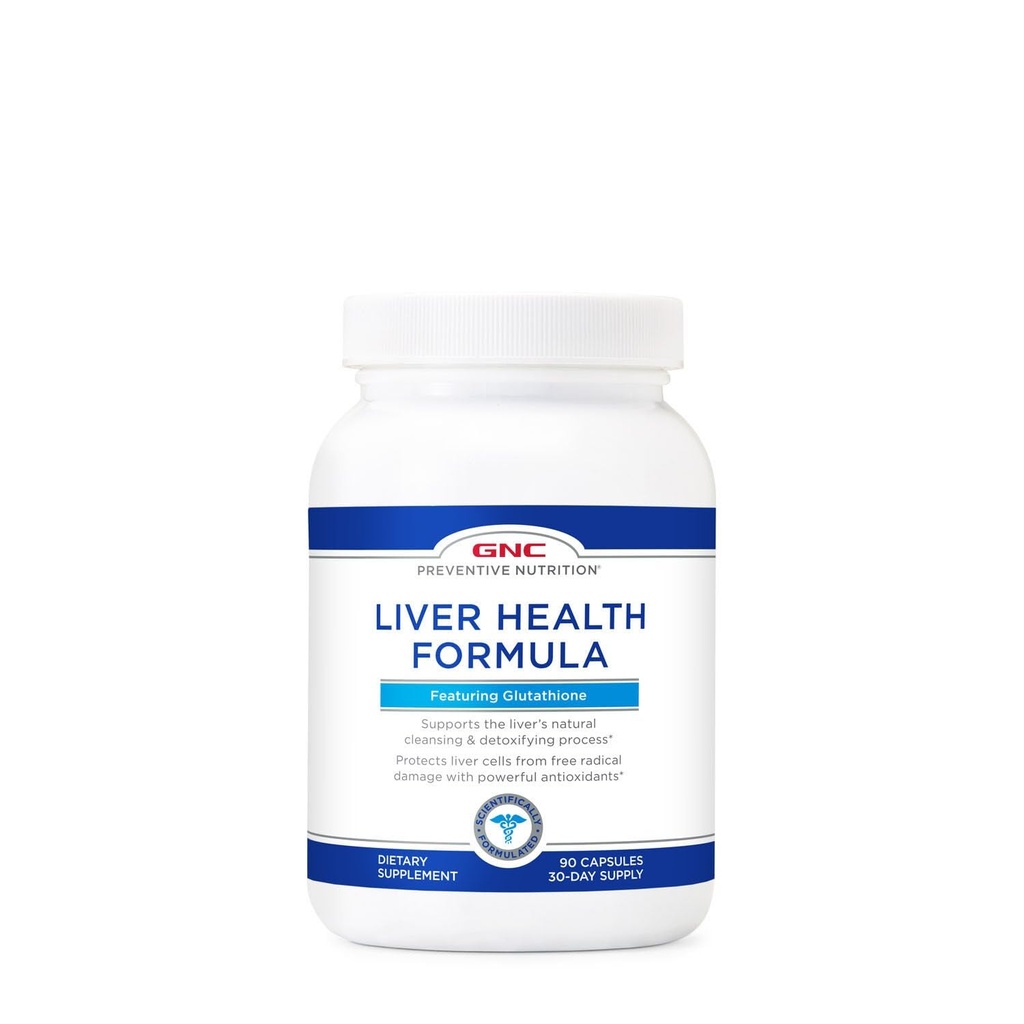 GNC forebyggende ernæring lever helse formel, funksjoner glutathion, 90 kapsler