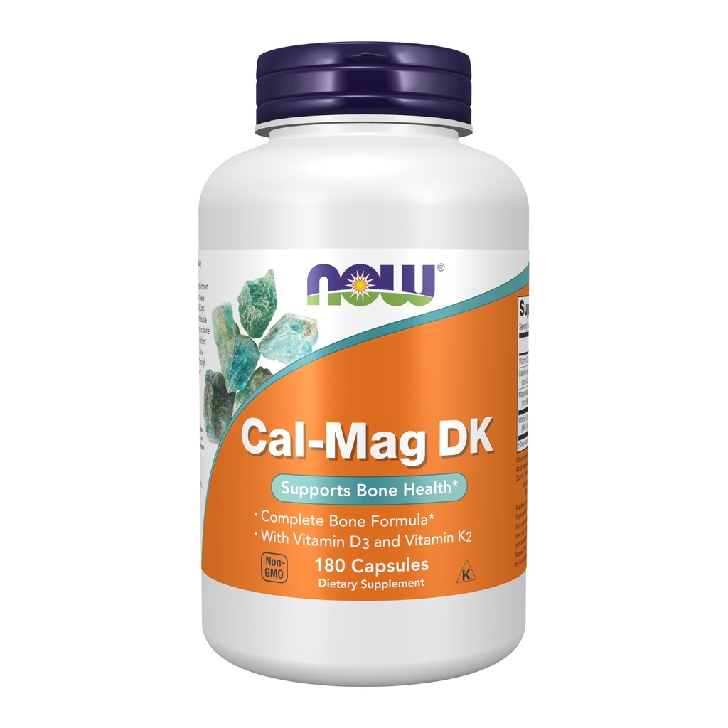 NU Mattilskudd, Cal-Mag DK med vitamin D-3 og vitamin K-2, støtter bein helse*, 180 kapsler