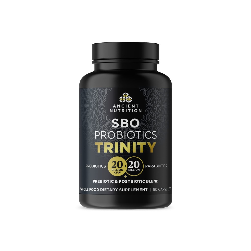Gamle Nutrition SBO Probiotic Trinity Daily Care, Probiotika for Digestive Helse, 40 milliarder blanding av prebiotika, probiotika, postbiotika, og parabiotika reduserer anledninger, 60 greve