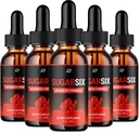 Sugar Six Drops Sunn Formula - Dietary Supplement Drops - Ekstra styrke SugarSix flytende dråper, Sugar Six Drops Vurderinger (5 Pack – 5 måneders forsyning)