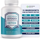 Centurion Defender Detox, Liver Cleanse Detox & Repair Supplement med Fosfatidylkolin, Vitamin B6, Folat, L-metionin og R-liposyre, 180 Caps