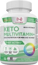 Keto Multivitamin for kvinner og menn - 35 Potent, rene ingredienser - vitamin C, vitamin D, vitamin A, vitamin E og sink for immunstøtte - ikke GMO, Glutenfri, sukkerfri, alt naturlig - 30 dager