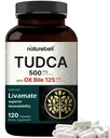 TUDCA 500mg med OX Bile 125mg per servering, 120 kapsler – Bile Salts Support, høy absorpsjon Livamat formel | Liver Cleanse Detox & Repair Supplement | Naturlig biter smak – tredjepart testet